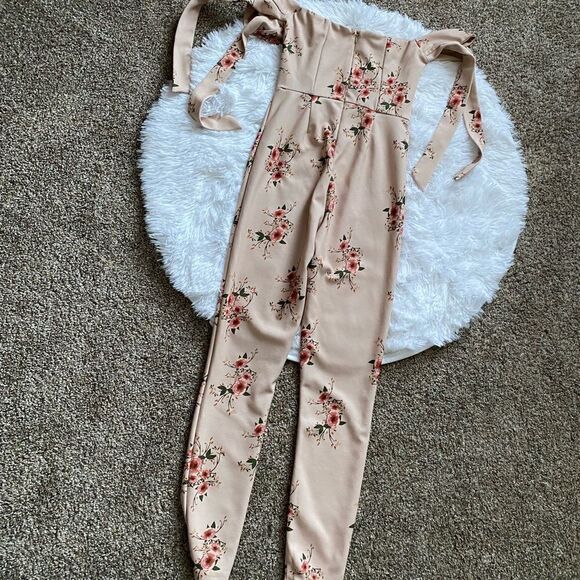 Guess Pants Jumpsuit Floral One Piece XS - Picture 2 of 13